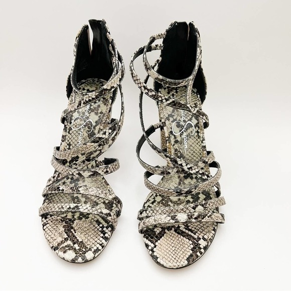Jessica Simpson Stassey Sandal in Snakeskin Print size 6 - Picture 1 of 6
